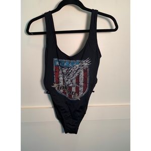 Swimsuit Lab Backless Black One Piece